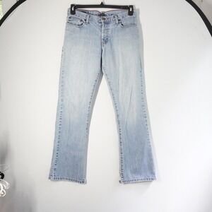 VTG Y2K Abercrombie & Fitch Women's Bootcut Jeans Light Wash Button Fly Denim 2R